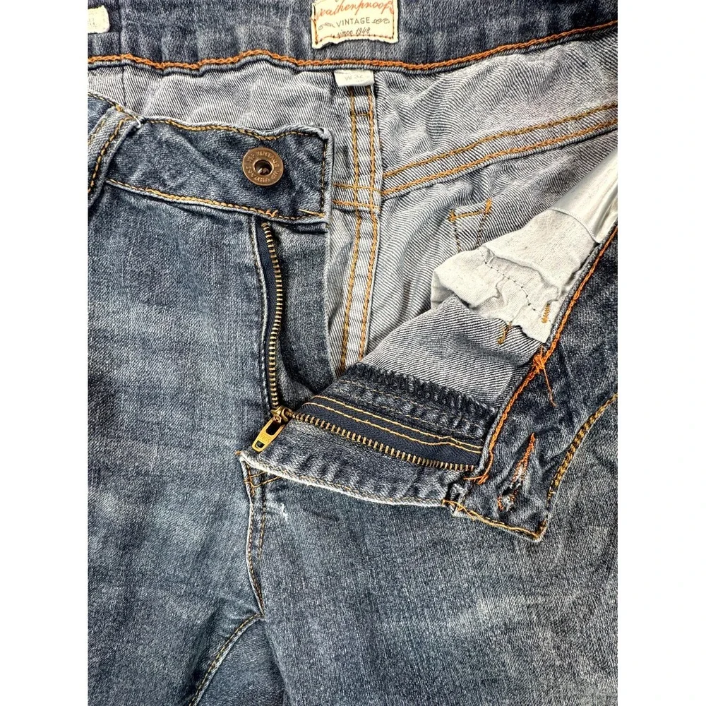 Weatherproof Vintage Slim Straight Jeans Mens 32x30 Blue Denim Mid Rise Stretch